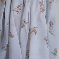 White Labrador Scarf