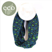 Green animal print snood