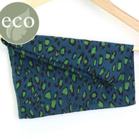 Green animal print snood