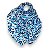 Blue Swirl Scarf