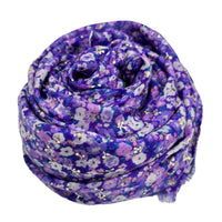 Pretty purple blossom flower scarf