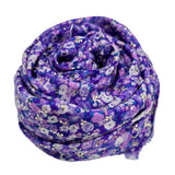 Pretty purple blossom flower scarf