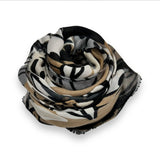 Black Autumn Lily Scarf