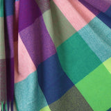 Blues multicoloured check scarf