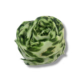 Green Leopard Print Scarf