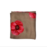 Camel Poppy Scarf