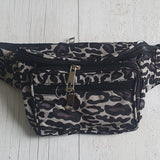 Black Leopard Bum Bag