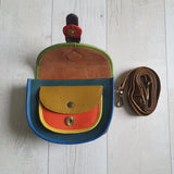 Dark Teal Spot Olivia Bag ~ Free Scarf