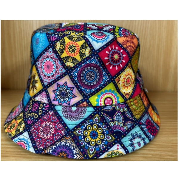 Art mosaic bucket hat