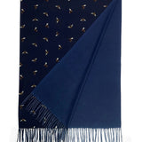 Navy Blue Bumble Bee scarf