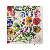 White Wildflower Scarf