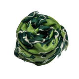 Green Vinca Flower Scarf