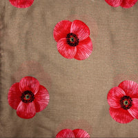 Camel Poppy Scarf