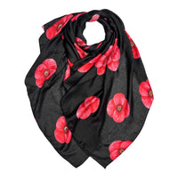 Black Poppy Scarf