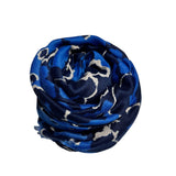 Blue Vinca Flower Scarf