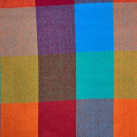 Vibrant Multicoloured Check Scarf