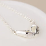 Heart Shaped Hands Necklace
