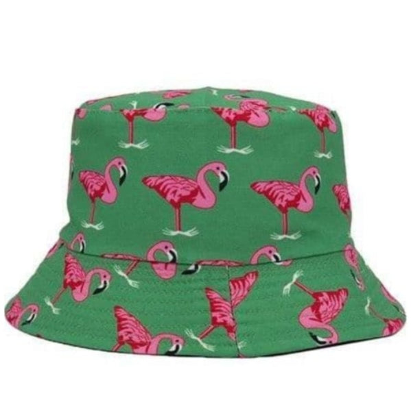 Green Flamingo Bucket Hat