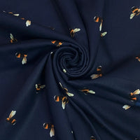 Navy Blue Bumble Bee scarf