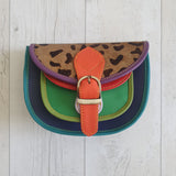 Blue Leopard Print Olivia Bag