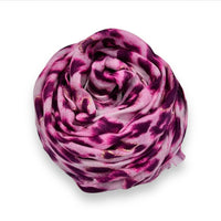 Pink Leopard Print Scarf