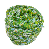 Pretty green blossom flower scarf