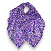 Pretty purple blossom flower scarf