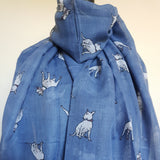 Blue Bull Terrier Scarf