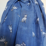 Blue Bull Terrier Scarf