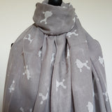 Light Grey Poodle Scarf