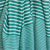 Green & White Stripe Scarf