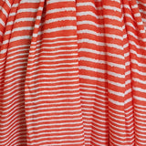 Orange & White Stripe Coastal Scarf
