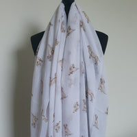 White Labrador Scarf