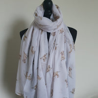 White Labrador Scarf