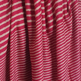 Red & Cream Stripe Coastal Scarf