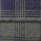 Navy & Grey Plaid Check Scarf